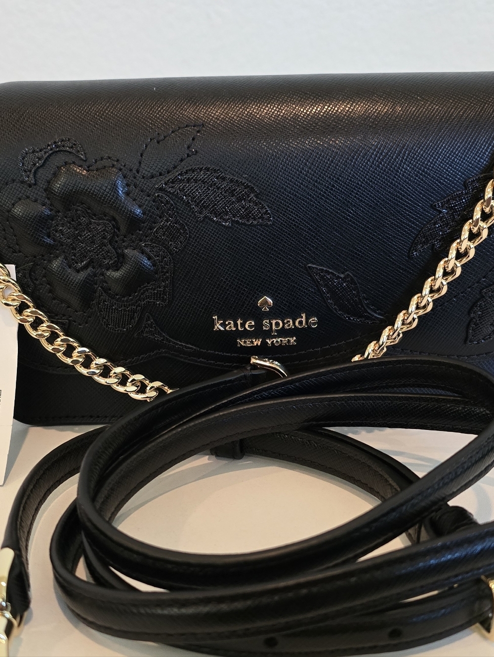 Kate Spade New York Black Leather Men’s Crossbody Bag